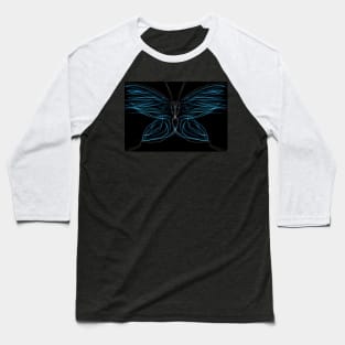 Light blue butterfly Baseball T-Shirt